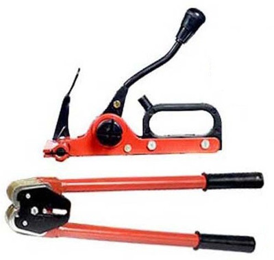 Mass Pro Box Packing Up Ratchet Handle Strapping Tool Combo 4 Jaws Manual Crimper