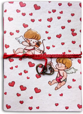 SP CREATION Handmade Diary A5 Diary No 92 Pages(White)