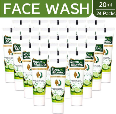 

Roop Mantra Cucumber Face Wash 20ml, Pack of 24, Travel Pack Face Wash(20 ml)