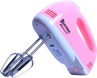 

sayona Mini Blender 7 Speed Dough Hand Mixer Food Blender Multifunctional Food Processor Electric 300 W Electric Whisk(Pink)