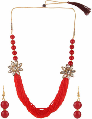 CATALYST Brass Copper Red, White Jewellery Set(Pack of 1)