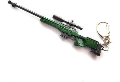 FashionSta Pubg Keychain || AWM Sniper with 8x Scope Military Skin Weapon/ Gun Key Chain