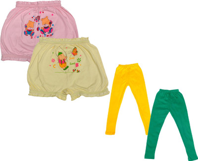 KAVYA Baby Boys & Baby Girls Casual Bloomer Legging(Green, Pink, Yellow)