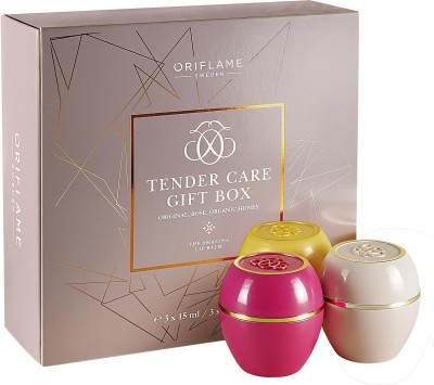 Oriflame Sweden Tender Care Gift Box Rose, Original, Organic Honey(Pack of: 3, 45 g)