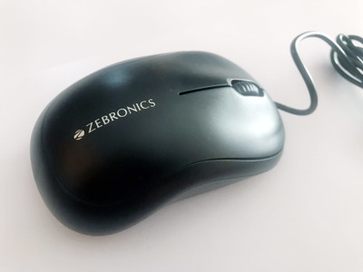 

Zebronics ZEB-COMFORT+ Wired Optical Gaming Mouse(USB 2.0, Black)