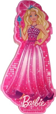 SKI Barbie Cinderella with Magic Wand Art Plastic Pencil Box(Set of 1, Pink)