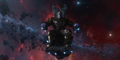 Thanos marvel guardians of the galaxy Wall POSTER LARGE Print on 36x24 INCHES Fine Art Print(24 inch X 36 inch, Rolled)