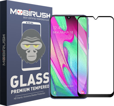MOBIRUSH Edge To Edge Tempered Glass for Samsung Galaxy A40(Pack of 1)