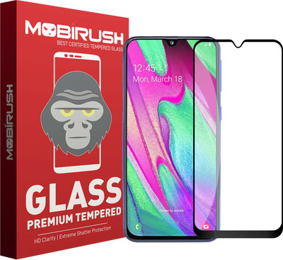 MOBIRUSH Edge To Edge Tempered Glass for Samsung Galaxy A40(Pack of 1)