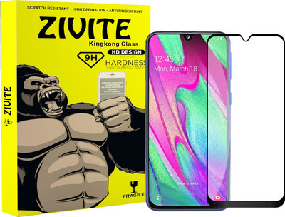 ZIVITE Edge To Edge Tempered Glass for Samsung Galaxy A40(Pack of 1)