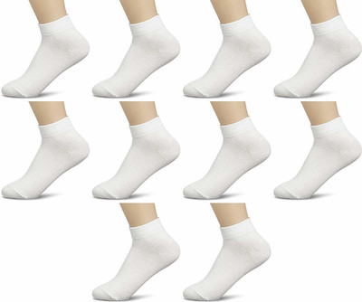 pawan_co Men & Women Solid Ankle Length(Pack of 10)