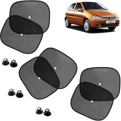 Pious Side Window Sun Shade For Tata Indica(Black)