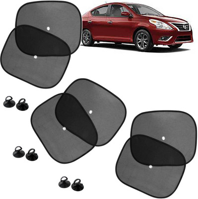 DvineAutoFashionZ Side Window Sun Shade For Maruti Suzuki Versa(Black)