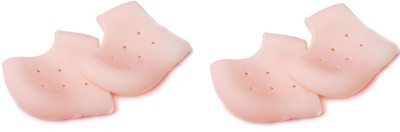 Classic deal 2in1 Heel anti-Crack Pain Reliever Heel Protector Heel Support(Orange)
