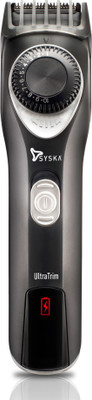 SYSKA Ht750 Running Time 90Mins Ultratrim Beard Trimmer for Men (Black Silver)