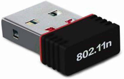 

techobucks 1000Mbps Mini WiFi Dongle Wireless LAN Card Network Card PC Laptop USB Adapter(Black) USB Adapter(Black)