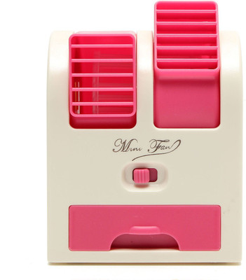 Finger's Mini Fragrance Air Conditioning USB Fan Dark Pink