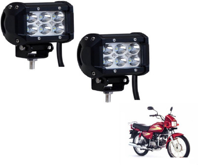 MOCKHE VLB-NS-RCT6LD2P-203 Headlight Motorbike LED for Hero (12 V, 18 W)(Splendor, Pack of 2)