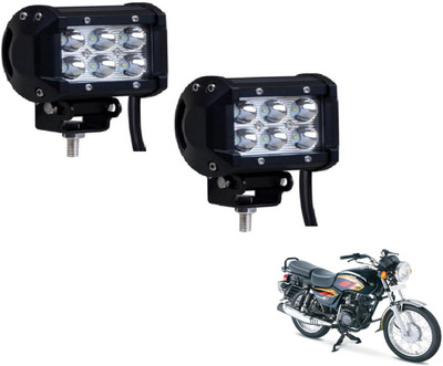 MOCKHE VLB-NS-RCT6LD2P-147 Headlight Motorbike LED for TVS (12 V, 18 W)(MAX4R, Pack of 2)