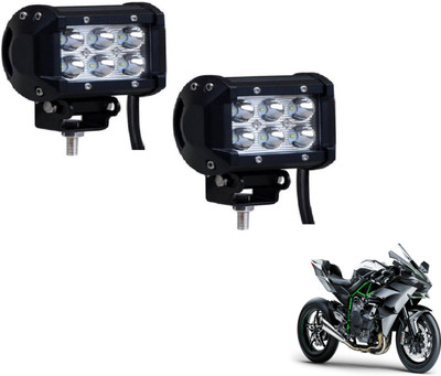 MOCKHE VLB-NS-RCT6LD2P-160 Headlight Motorbike LED for Kawasaki (12 V, 18 W)(Ninja 300, Pack of 2)