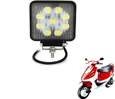 MOCKHE VLB-NS-SQR9LD1P-261 Zng Headlight Motorbike LED for Kinetic (12 V, 27 W)(Universal For Bike, Pack of 1)