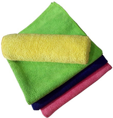 Shinecare Microfiber Vehicle Washing  Cloth(Pack Of 4, 280 GSM)