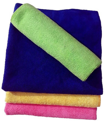 SOMUDEE Microfiber Vehicle Washing  Cloth(Pack Of 4, 280 GSM)