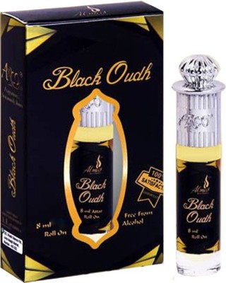 Almas BLACK OUDH STRONG pocket Perfume - 8 ml Pack of 2 (For Men & Women) Floral Attar(Floral)