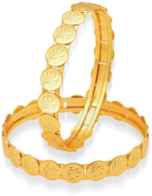 MissMister Brass Gold-plated Bangle Set