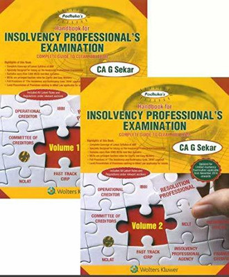 Handbook for Insolvency Professional's Examination (Complete Guide to Clear IBBI Exam) ( Set of 2 Volumes)(English, Paperback, CA G Sekar)