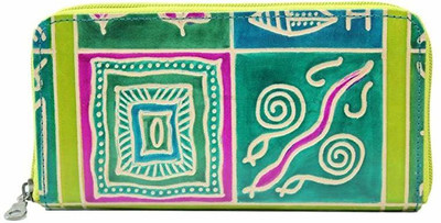 

Anekaant Casual Green Clutch