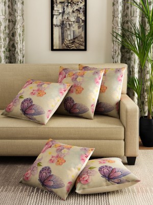 ROMEE Printed Cushions Cover(Pack of 5, 40 cm*40 cm, Multicolor)