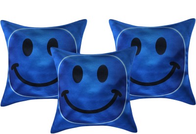 KUBER INDUSTRIES Velvet Cushions Cover(Pack of 3, 40 cm*40 cm, Blue)