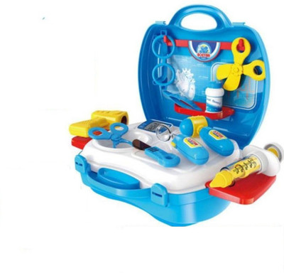 Luxafare Latest Doctor Play Set with wheels, Pretend Play Set, Doctor Play Set for Kids, Premium Quality, Toys Great for Role Play (18Pcs)