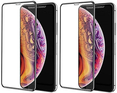 Bodoma Edge To Edge Tempered Glass for Apple Iphone Xs Max pack 2 6D(Pack of 2)