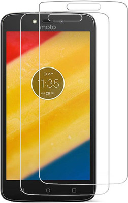 Spinzzy Tempered Glass Guard for Motorola Moto C Plus(Pack of 2)