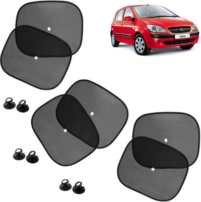 Pious Side Window Sun Shade For Hyundai Getz(Black)