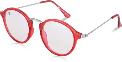 Walrus Round Sunglasses(For Women, Red)