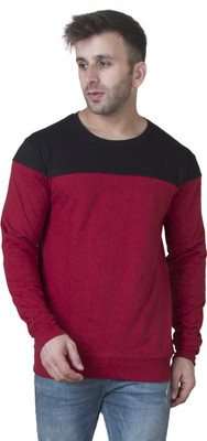 Veirdo Full Sleeve Color Block Men Sweatshirt