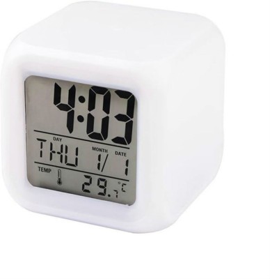 Zahuu Digital White Clock