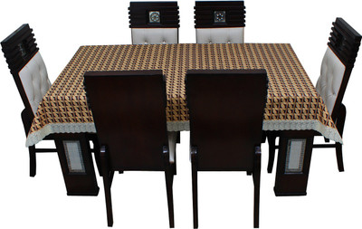 Dream Care Printed 4 Seater Table Cover(Multicolor, Polyester)