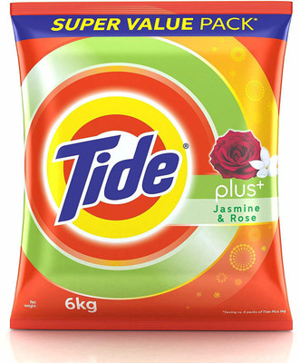 Tide Plus Detergent Powder (Jasmine and Rose) - Detergent Powder (Jasmine & Rose)(6 kg)