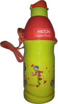 MILTON Kool Buddy 400 ml Water Bottle(Set of 1, Red, Light Green)