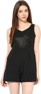 

Miss Chase Solid Women's Jumpsuit, Black