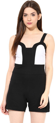 

Miss Chase Solid Women's Jumpsuit, Black
