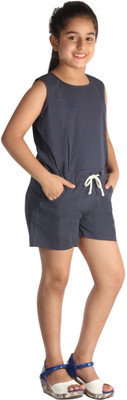 

Paul & Doll Polka Print Girls Jumpsuit, Printed blue