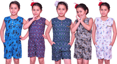 

Pari & Prince Printed Girls Jumpsuit, Multicolor