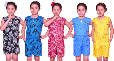

Pari & Prince Printed Girls Jumpsuit, Multicolor