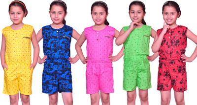 

Pari & Prince Printed Girls Jumpsuit, Multicolor