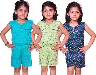 

Pari & Prince Printed Girls Jumpsuit, Multicolor
